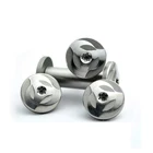 Нож для самостоятельного изготовления ножей ручка винтовые ножи вихревой вращающийся заклепка цветок сливы острый 20 размер прямой складной нож