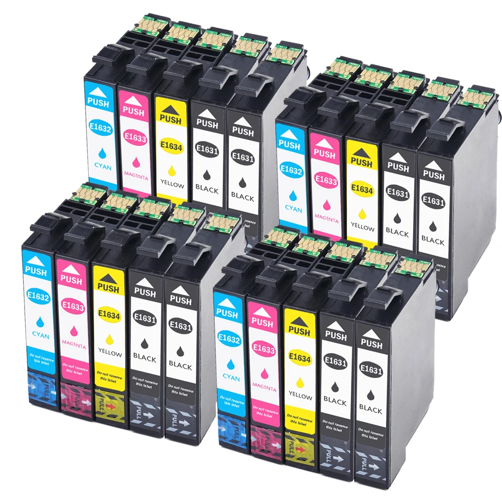 20 шт. картриджи для принтера Epson 16XL T1631 1632|Чернильные картриджи| |