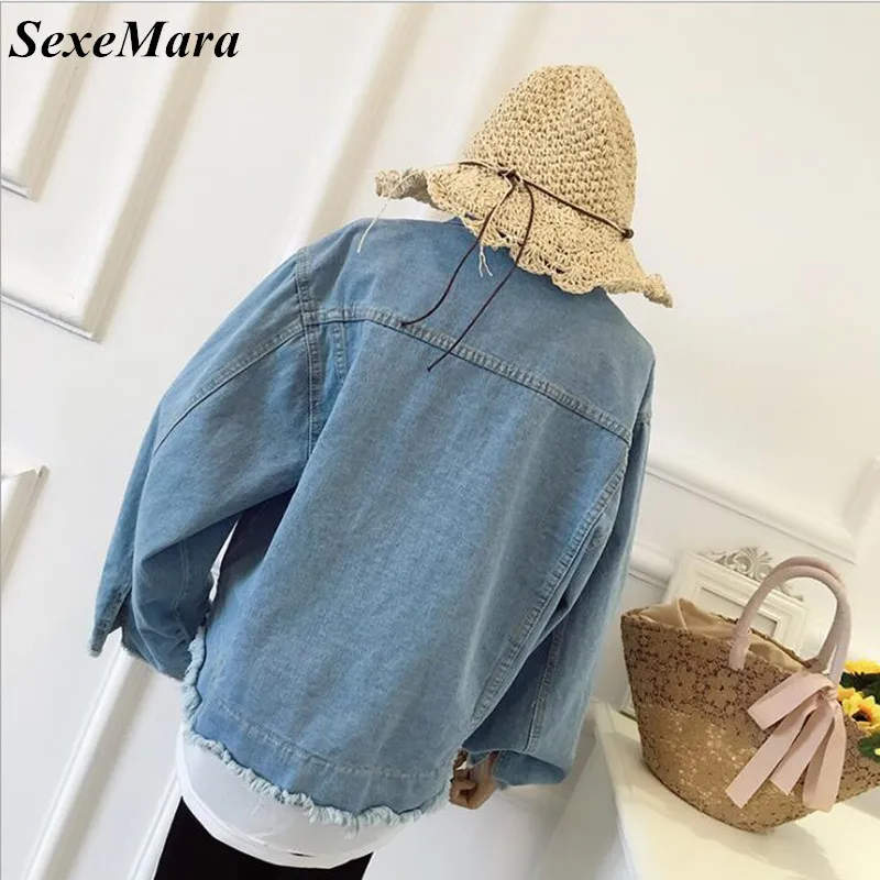 SexeMara/Новинка модная женская однобортная куртка с расклешенными рукавами и