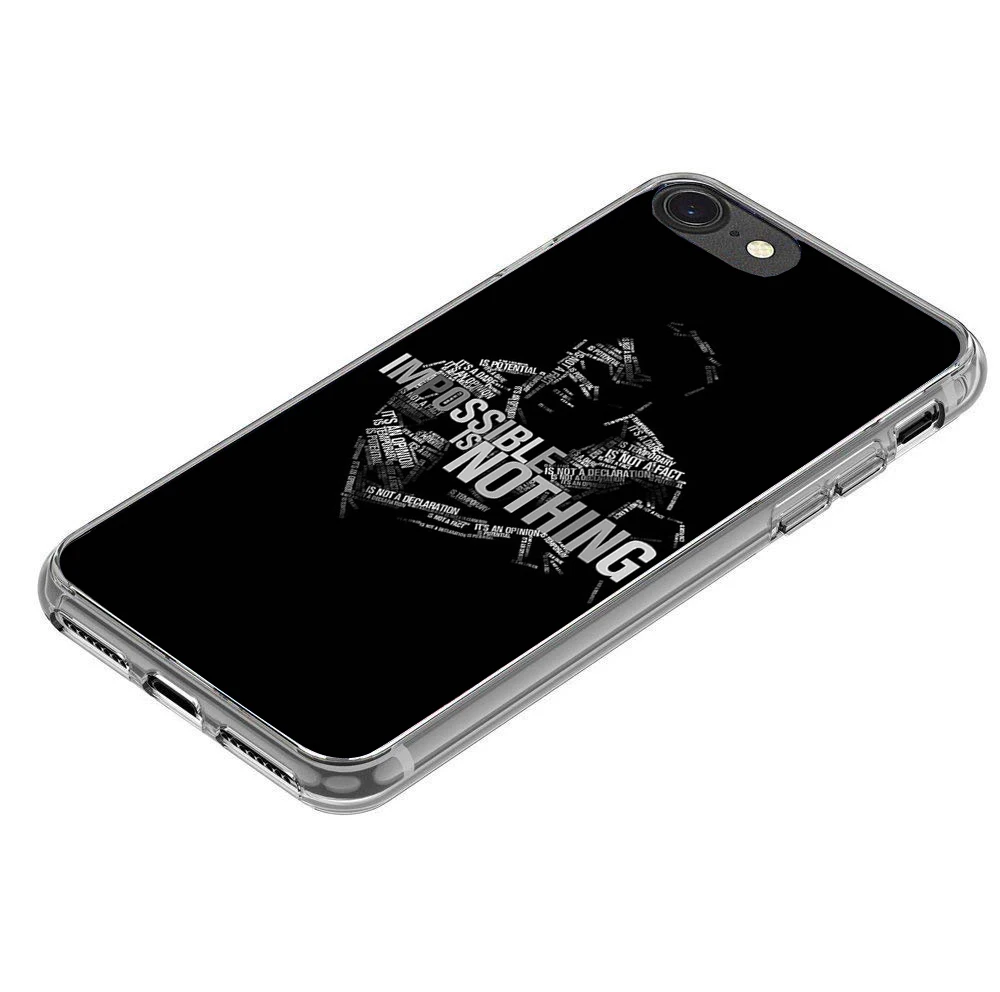 Для iPhone X 8 7 плюс 6 S 5 5S SE Мягкие силиконовые ТПУ Защитная Мухаммед Али чемпион по