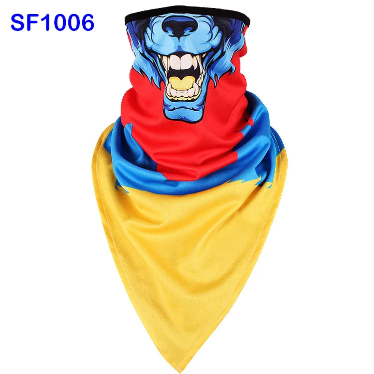 SF1006 WildSurfer плюс треугольный Походные шарфы для верховой езды дышащая Полотенца Велоспорт животных половина уход за кожей лица маска Рыбалка Бандана Ciclismo FJ36 - Цвет: SF1006