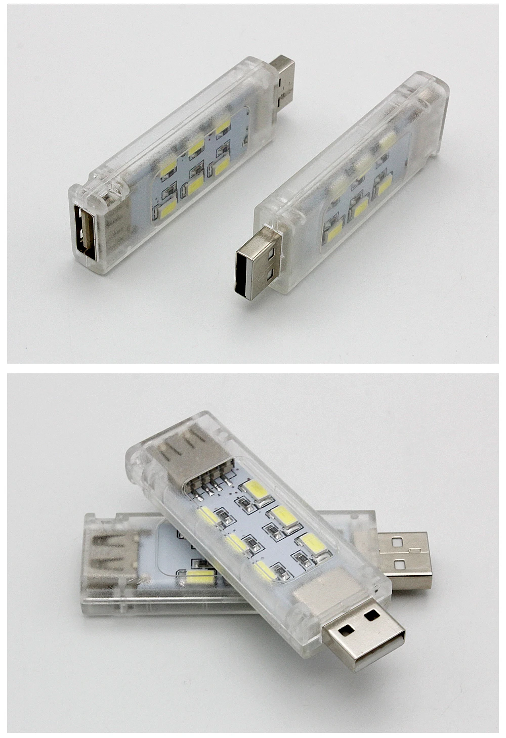 1 шт. USB светодиодный Ночной светильник 12 Светодиодный s 8 светодиодный s 3 светодиодный s холодный белый светильник для чтения гаджет ноутбук Внешний аккумулятор компьютер