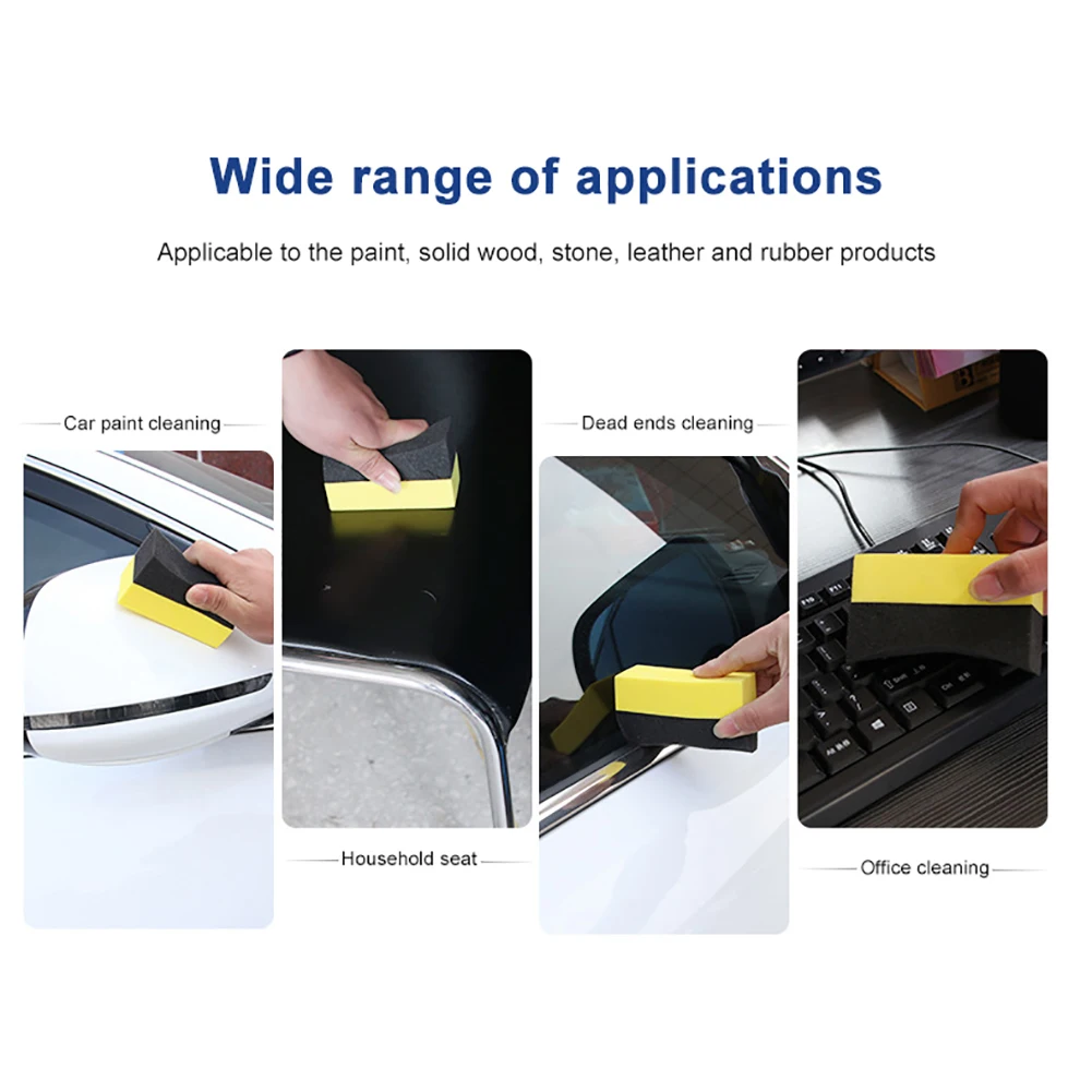 2 Pcs Auto U Shape Tire Wax Polishing Compound Sponge Bend Tyre Brush Car Cleaning Sponge|car cleaning sponge|brush car cleaningcar |
