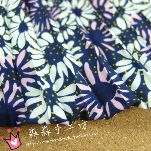 1 шт. экспортная ткань голубые хризантемы цветочный гармошкой складывающаяся 100