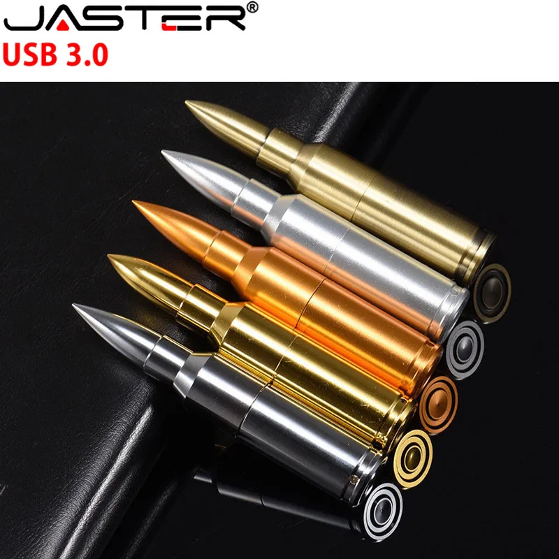 JASTER USB 3,0 Металлический флеш-накопитель пуля USB флеш-накопитель 4 ГБ 8 ГБ 16 ГБ 32 ГБ 64 ГБ флеш-карта флэш-карта памяти с брелоком