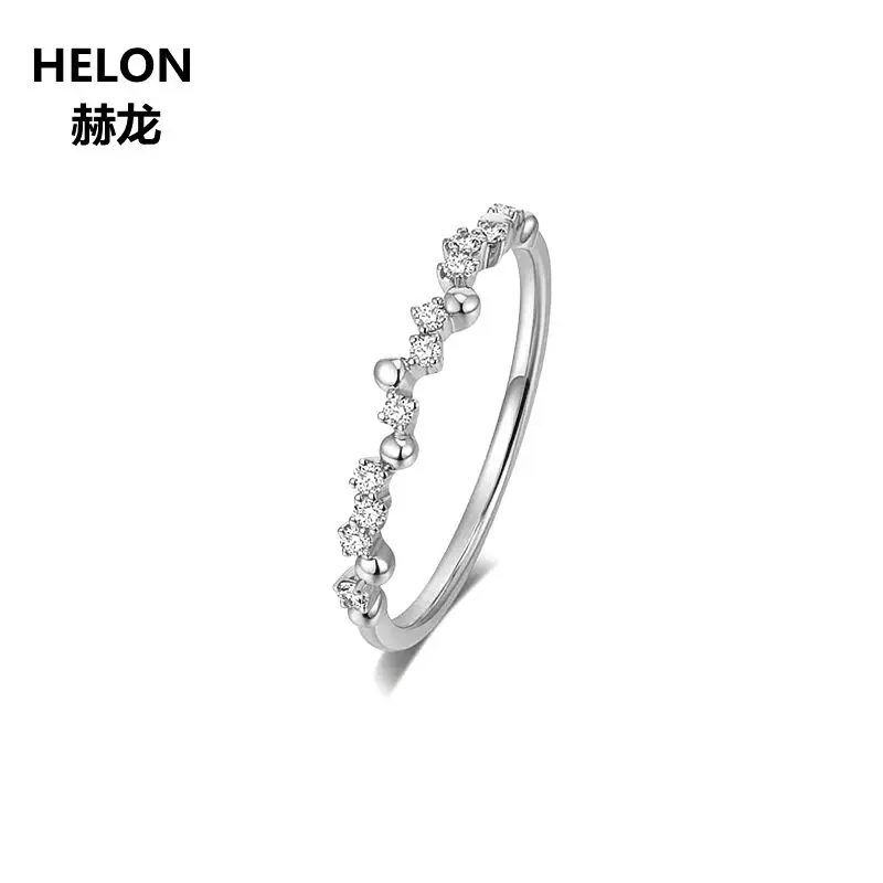 Кольцо из белого золота с натуральными бриллиантами 10 к | Кольца