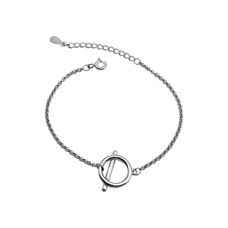 

La Monada Fine Silver 925 Jewelry Bracelet Female Woman Circle Horizontal Minimalist Bracelets For Women Silver 925 Sterling