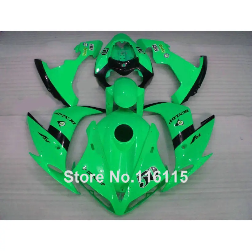 Комплект пластиковых обтекателей для кузова YAMAHA YZF R1 2004 2005 2006 комплект зеленого и
