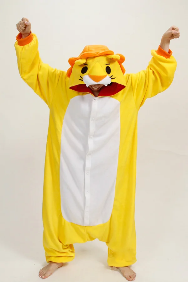 Осенне зимняя Милая картинка с животными|fleece costume|pajamas adultlion pajamas |