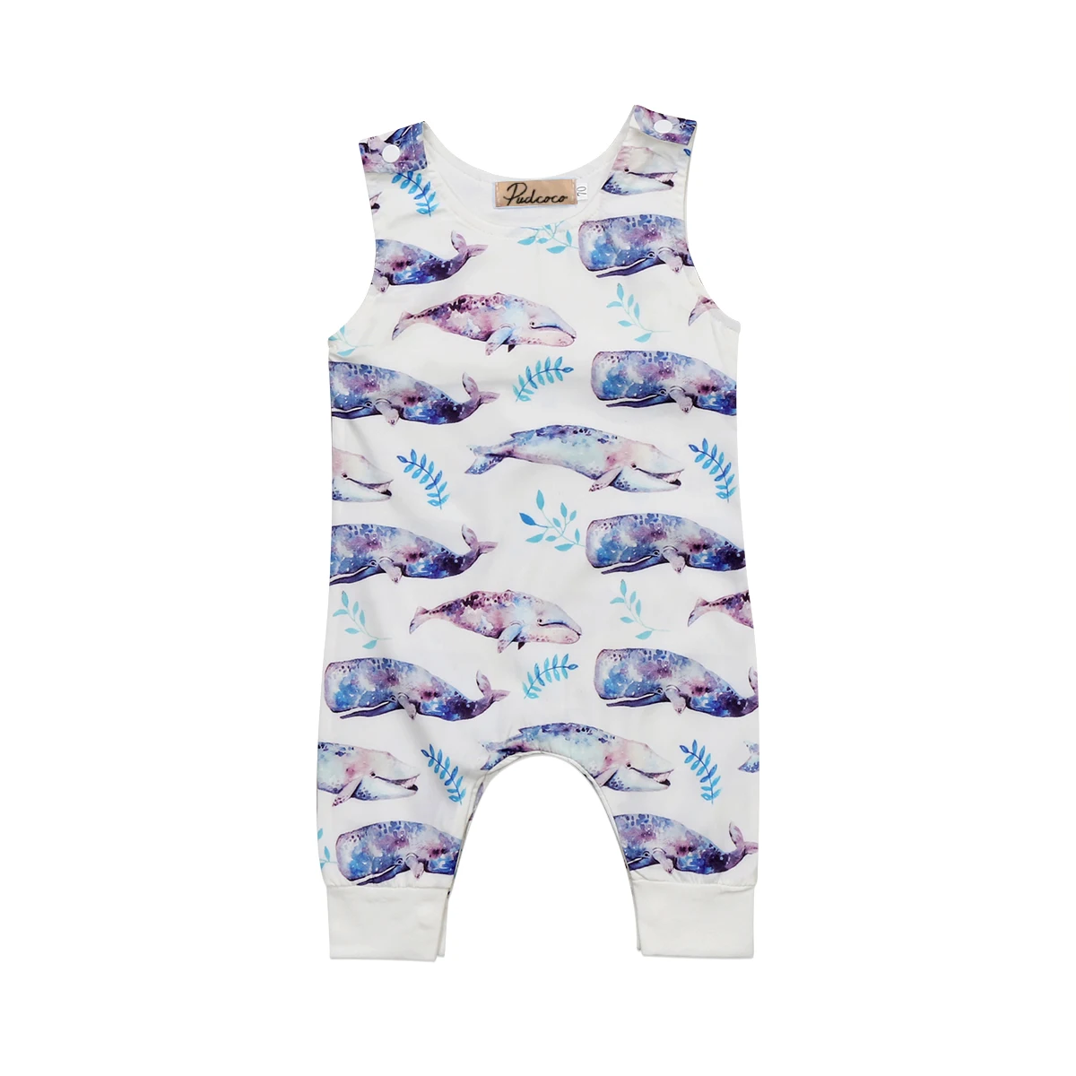 Комбинезон для новорожденных милый комбинезон мальчиков и девочек с принтом