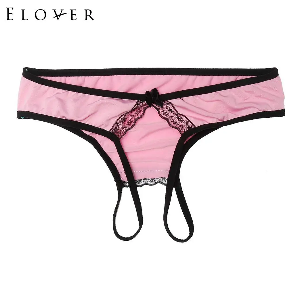 Pink Elover эротическое нижнее бельё для девочек для женщин сексуальное женское белье Lenceria Sexo видимое искушение низкая талия Леди Эротическое Нижнее Белье Порно - Цвет: Pink