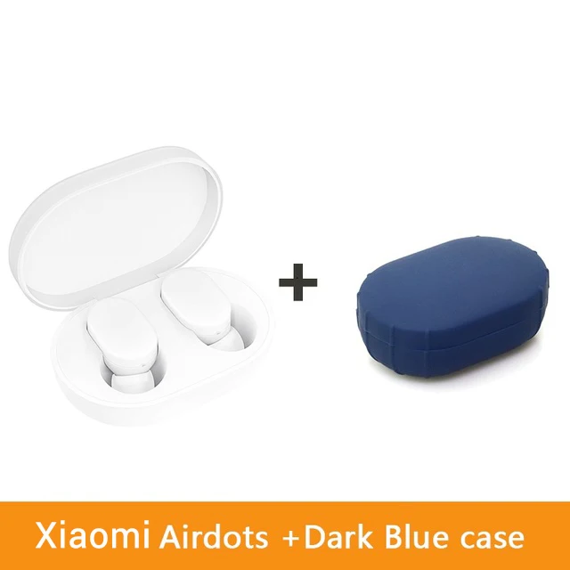 Add Dark Blue Box Xiaomi MIjia TWS AirDots Bluetooth 5,0 беспроводные наушники-вкладыши Молодежная версия стерео наушники с микрофоном наушники AI управление - Цвет: Add Dark Blue Box