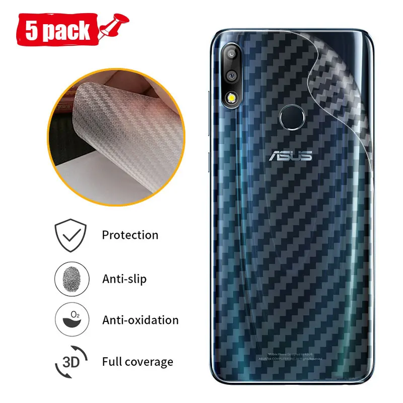 5 шт. для Asus Zenfone Max Pro M2 ZB631KL мягкая задняя наклейка с защитой экрана Защитная