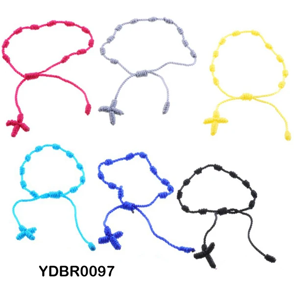 36 шт./лот смешанные цвета плетеный крест браслет оптовая продажа ручная работа