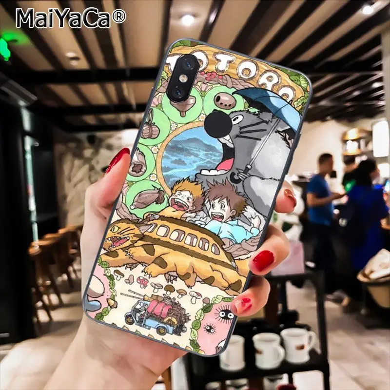 MaiYaCa Cute Totoro Spirited Away Ghibli Anime Phone Case for Xiaomi Redmi8 4X 6A S2 7A 5A Redmi 5 5Plus Note5 7 Note8pro