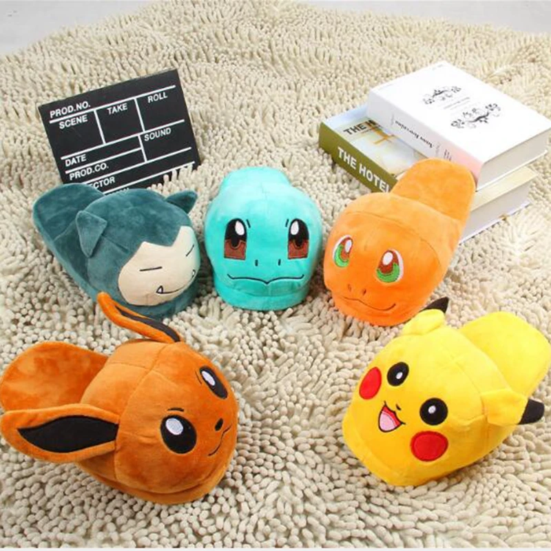 Зимние женские тапочки Girseaby для девочек детские домашние с мультяшным рисунком