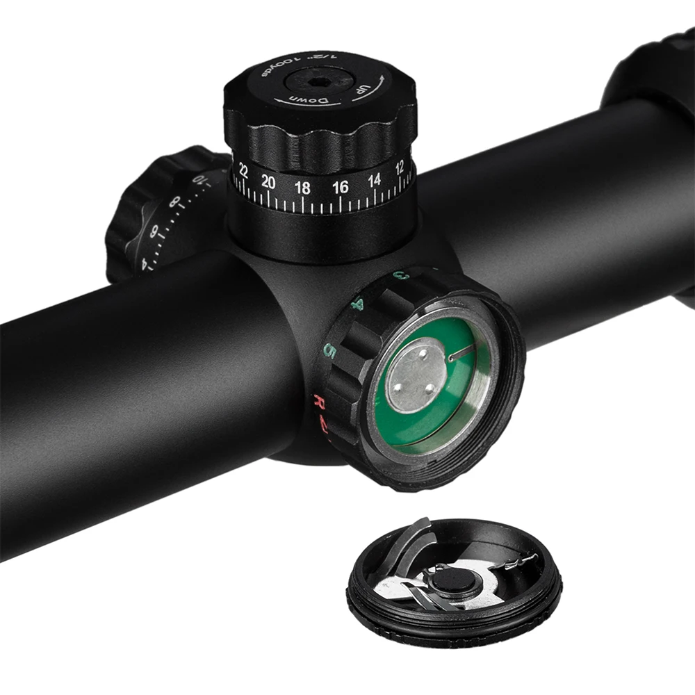 Серебряный 1-4X24 Riflescopes прицел Красная точка Охота ж/крепления для AR15 AK