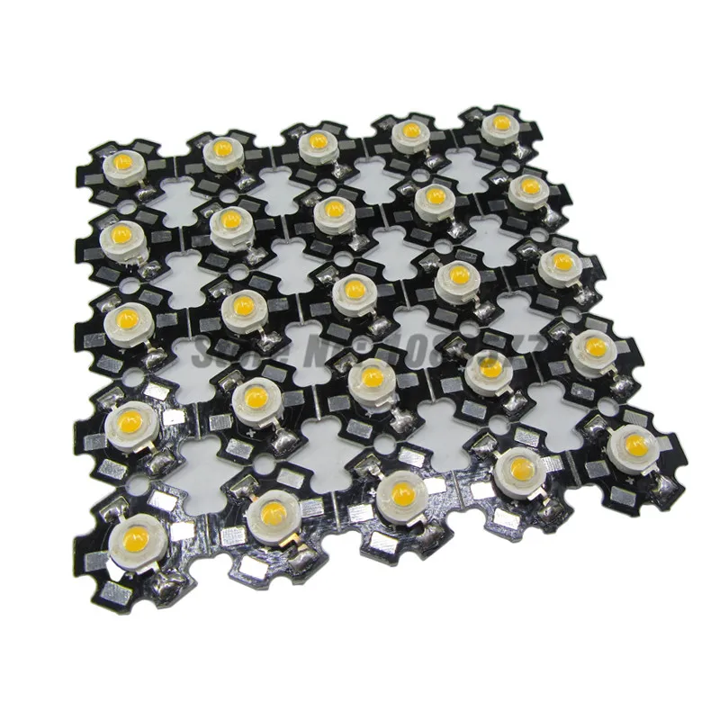 Светодиодный высокой мощности 25 шт. 1 Вт 3 полный спектр белый теплый зеленый