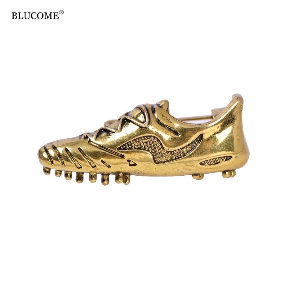 Blucome Классическая Беговая брошь для обуви золотого цвета аксессуары из сплава спортсмена мужской костюм