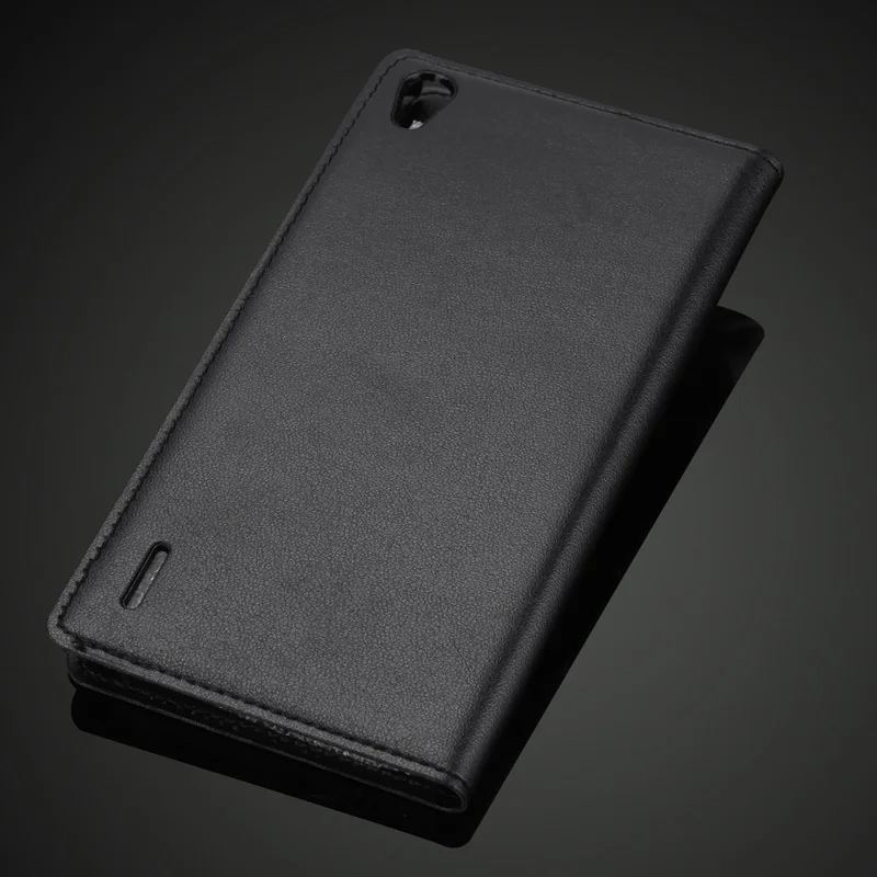 Тонкий чехол из искусственной кожи с откидной крышкой для Huawei Ascend P7 умный