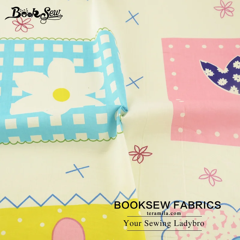 Домашний текстиль booksew хлопковая саржевая ткань цветочный дизайн мягкая