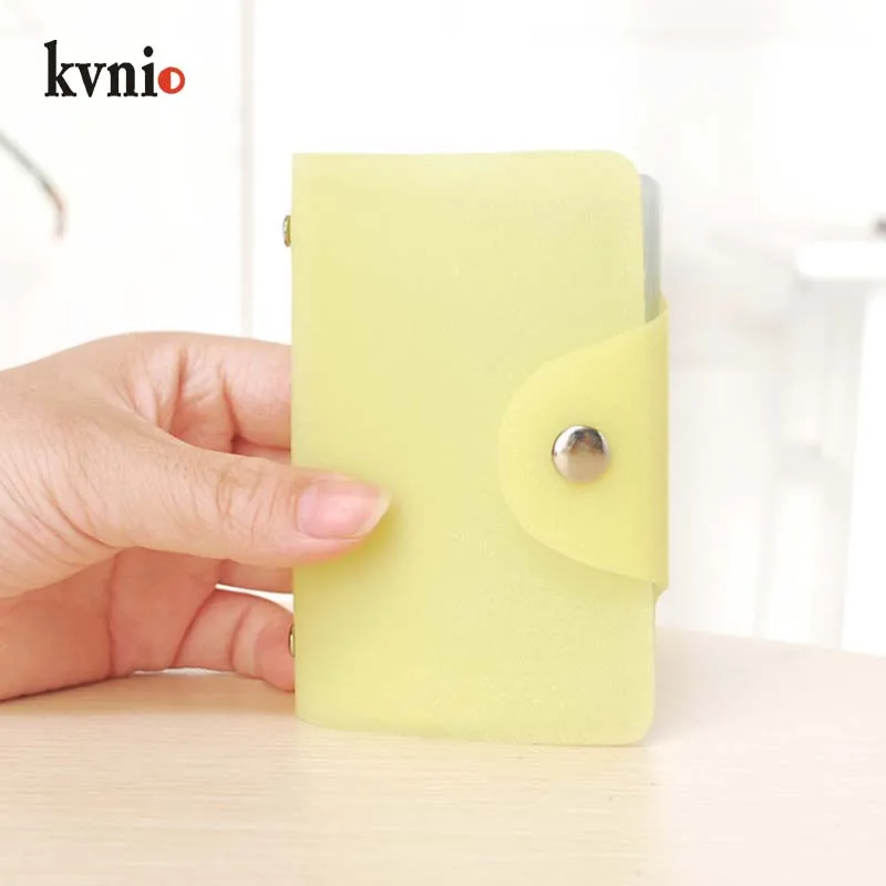 KVNIO 2018 New Candy colors Slim ID/Credit Card Holder Pocket Wallet 9 Color Multi-card Package 24 Slots For Men and Women | Багаж и сумки