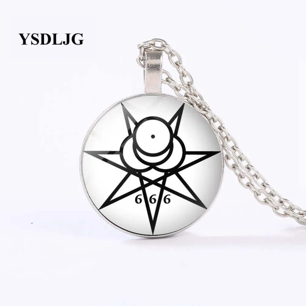 YSDLJG Esoteric ожерелье символ телимы зверя подарок Алистер Кроули 666 ювелирные