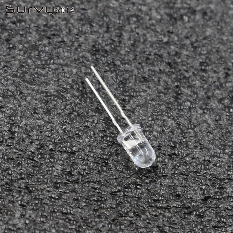 20/50/100 шт круглый светодиодный 5 мм RGB общий прозрачный 2Pin быстро/медленно Радуга мигает зеленый синий и красный цвета