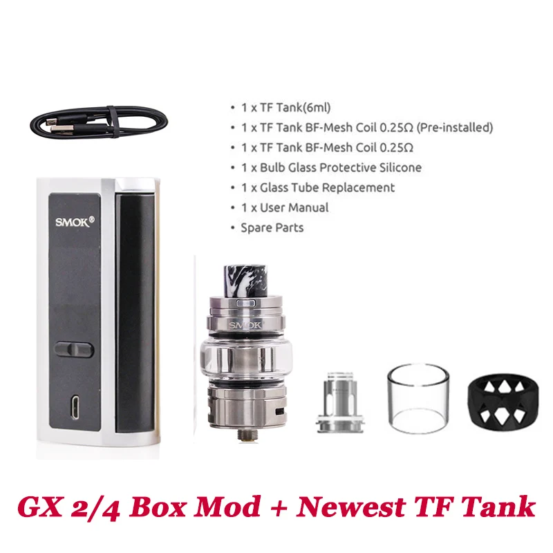 Оригинальный SMOK 350 Вт GX2/4 коробка мод новейший 6 мл емкость TF Танк GX 2/4 электронная
