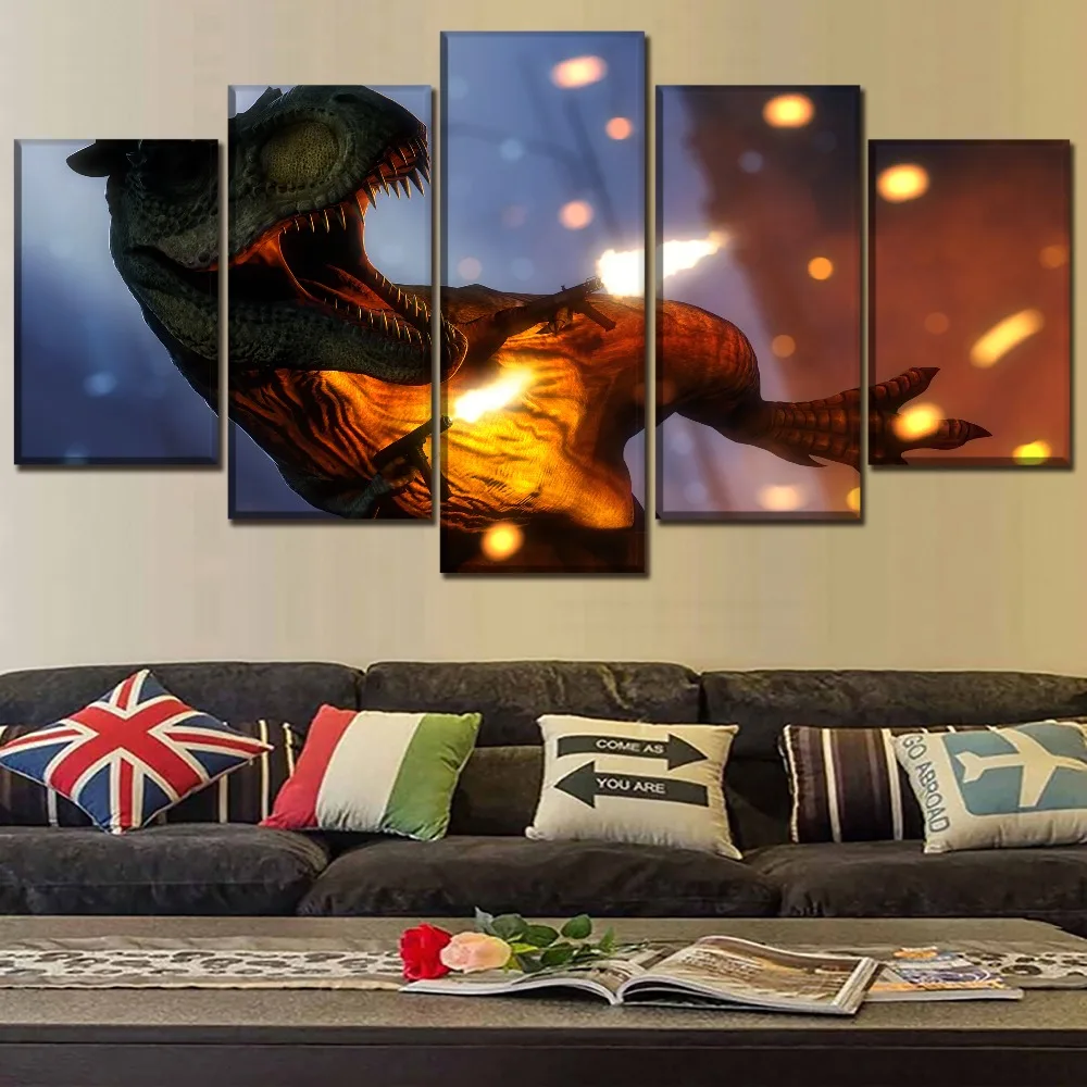 Настенное искусство домашний декоративный набор из 5 предметов картина в стиле