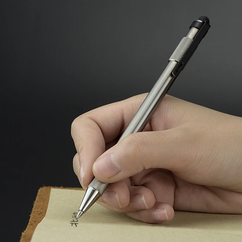 High Quality Simple Luxury Titanium Alloy Defense Pen Tactical Tungsten Broken Window And Touch Screen Head EDC Tools | Спорт и