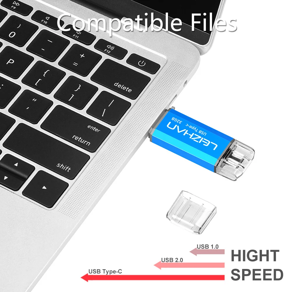 LEIZHAN флеш-накопитель USB 3 0 Type-c Флешка 256 ГБ фото палка внешнее запоминающее