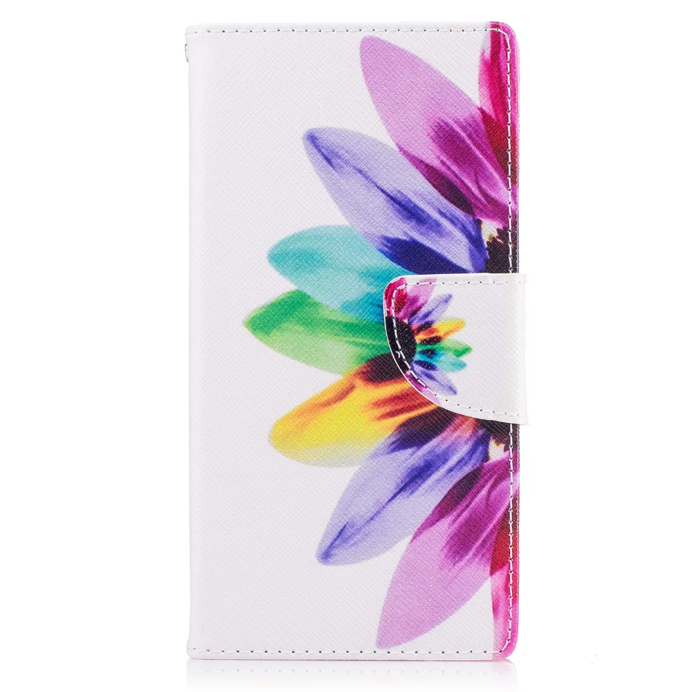 For Sony Xperia XZ flip case painted wallet leather cover F8331 mobile phone Case Coque Funda | Мобильные телефоны и