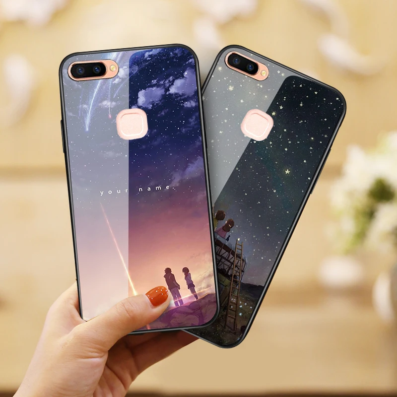 Чехол из закаленного стекла для VIVO X21 X20 Plus X9 X9P X9S Y79 Y75 Y66 Y67 Мягкий ТПУ силиконовый