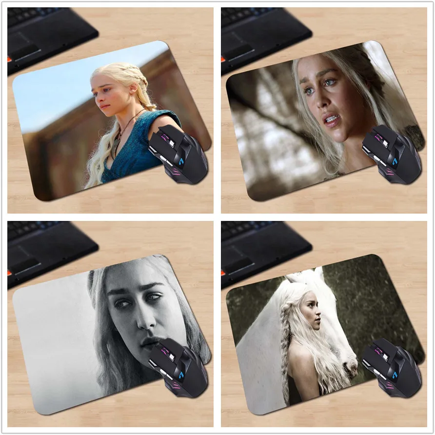 Babaite Lovely Daenerys Targaryen-Противоскользящий коврик для мышки ноутбука оптическая