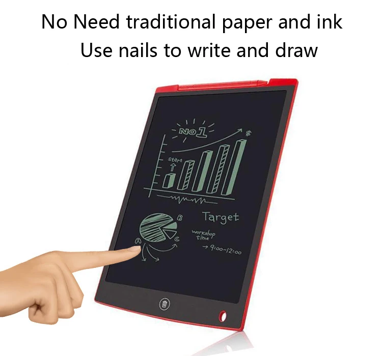 12 дюймов ЖК-дисплей письма планшет цифровой графический планшет Doodle доска графический планшет для рукописного ввода графической информации Pad Бумага для детей