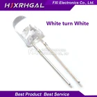 100 шт. белый светильник с излучающим белым поворотом 5 мм led новый оригинальный