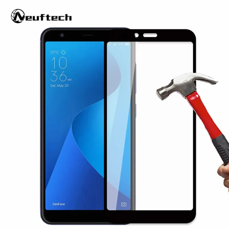 Full Cover Tempered Glass For ASUS Zenfone Max Pro M2 M1 ZB602KL ZB570TL Screen Protector ZB631KL ZB633KL | Мобильные телефоны и