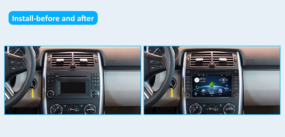2 DIN радио Android 9,0 автомобильный dvd-плеер радио gps Navi для Mercedes Benz B200 A B класс W169 W245 Viano Vito W639 Sprinter W906