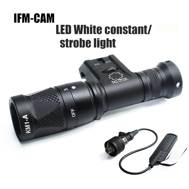 IFM CAM Light Precison постоянное стробоскопическое оружие Боковое крепление винтовка дистанционный переключатель оружие Тактический свет Пикатинни для охоты