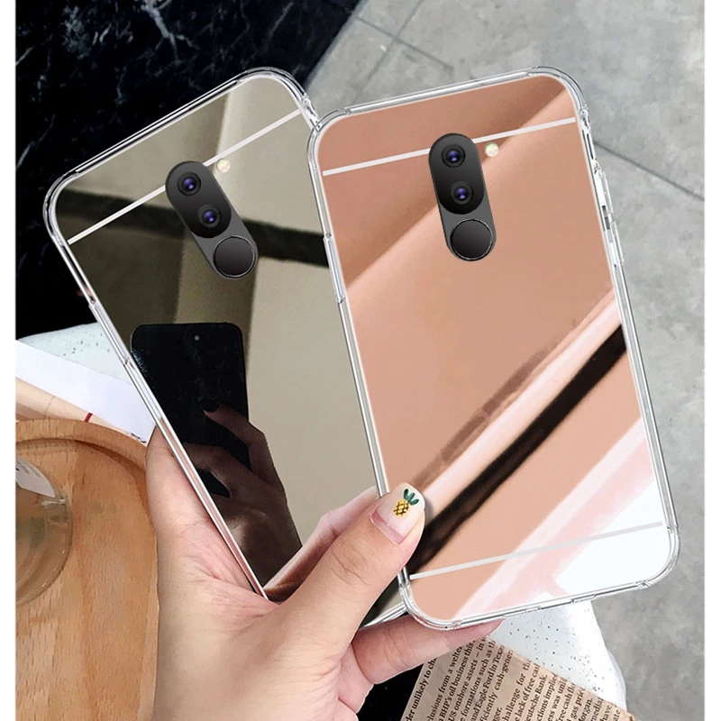 Зеркальный чехол из ТПУ для Samsung Galaxy J4 J6 Plus 2018 A10 A20 A30 A50 A70 M10 M20 M30 | Мобильные