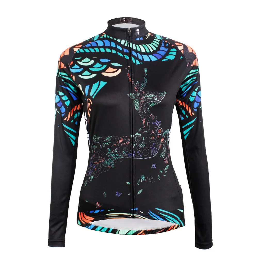 Женская велосипедная футболка PALADIN дышащая с длинным рукавом одежда для