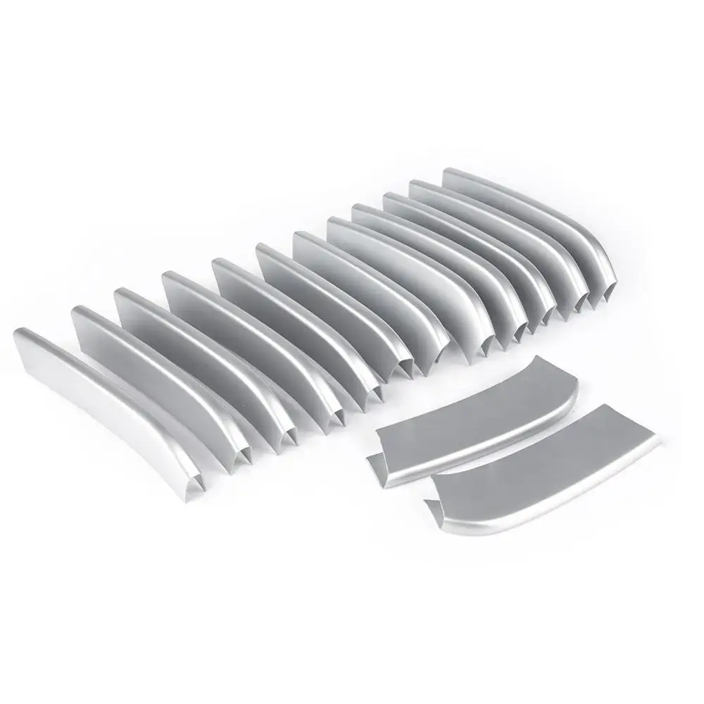 14 шт. накладка на переднюю решетку автомобиля автомобильные хромированные