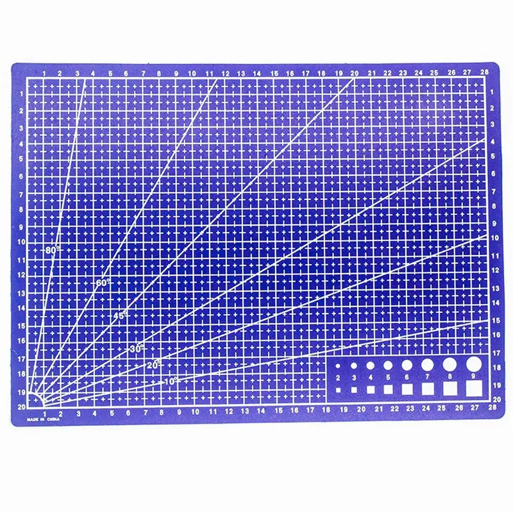 1 шт. A4 сетка линии разделочный коврик ремесло карты ткань кожа бумажная доска