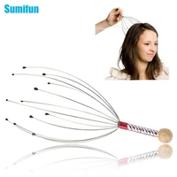 1pc anti stress scores of pains head scalp neck headache relief stress relaxing claw octopus head massage skin care massager