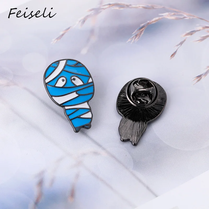 Женская эмалированная брошь Feiseli с шариком и шерстяной нитью для одежды |