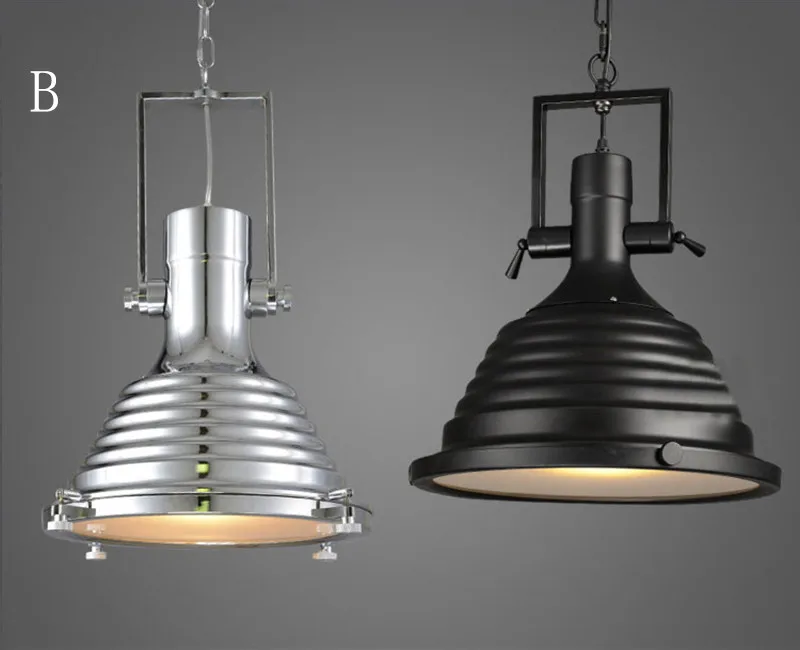 Vintage loft American chain pendant light country restaurant heavy metals industry lamp the wind restoring ancient ways