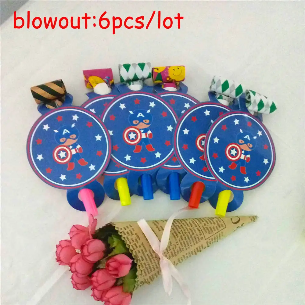 blowouts Captain America Theme Tableware Set Birthday Party Decoration Kids Balloons Napkin Cups Tablecloth Flag Straw Party Supplies - Цвет: blowouts