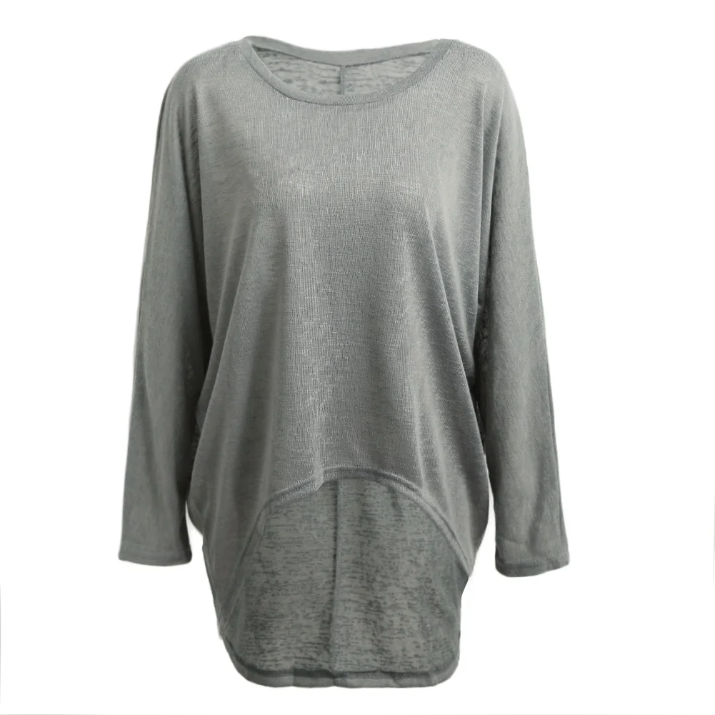 Весенняя футболка XXXL 5XL размера плюс женская футболка больше размера повседневные свободные топы с длинными рукавами и рукавами летучая мышь женский джемпер пуловер Туника