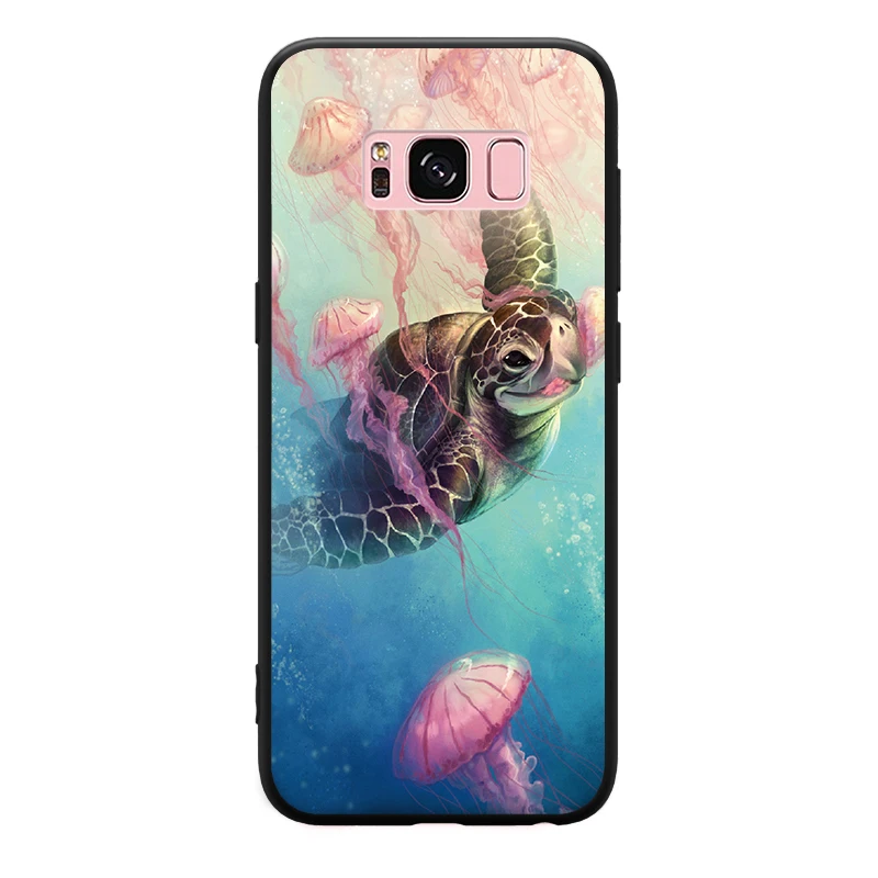 Красочный волк, сова, Лев, павлин, животный рисунок для samsung Galaxy S6, S7 Edge, S8, S9 Plus, Note 3, 4, 5, 8, 9, жесткий чехол для телефона